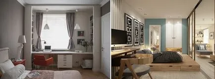 Снимка Двустаен апартамент среден клас, форми и форми, изпълнения и примери, експонат дизайн