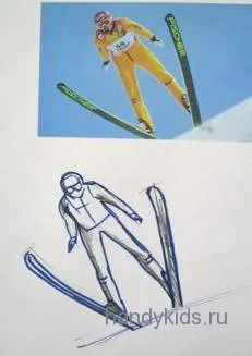 Подготовка за състезание по рисуване на тема спорт