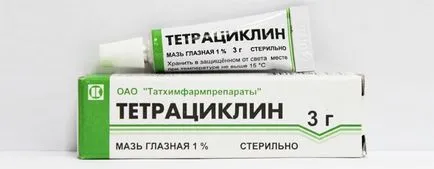 Eye тетрациклин помади - инструкции за употреба
