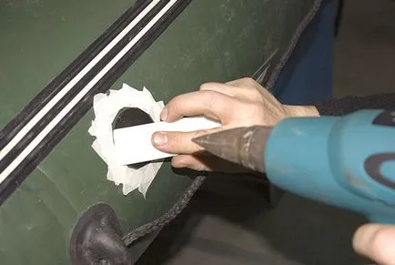 Как и какво да се придържаме лодка PVC