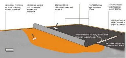 Какво лепило, за да залепите линолеума на пода, как да се залепи