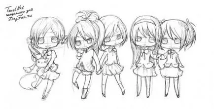 Как да се направи Chibi етапи молив