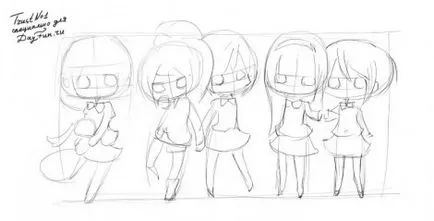 Как да се направи Chibi етапи молив
