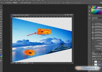 Как да се набият слоеве в Photoshop