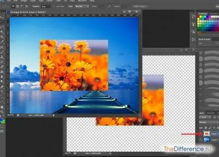 Как да се набият слоеве в Photoshop