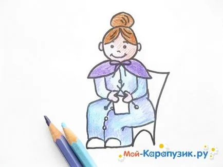Как да се направи баба стадии молив