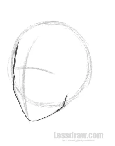 Как да се направи лицето на едно момиче с молив на етапи, lessdraw