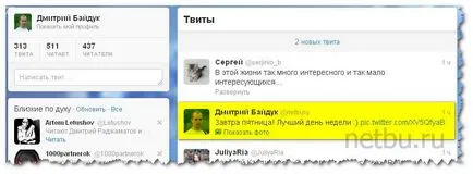 Как да изпратите чуруликане туитове за създаване на пищялка, блог Дмитрий Bajdukov