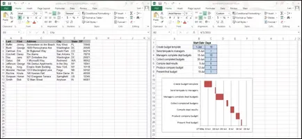 Как да отворите Excel 2013 файлове рамо до рамо в различни прозорци