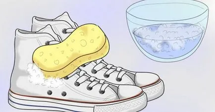 Как да се чисти бели обувки
