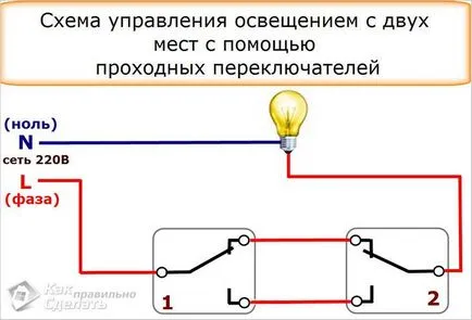 Как да се свържете ключа вход - схема на присъединяване