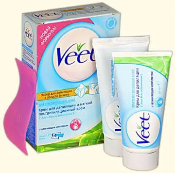 Как да се използва крем за депилация Veet, в бикини зоната, в, вит спрей ръководството за душ