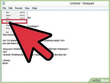 Как да се създаде проста уеб страница в Notepad