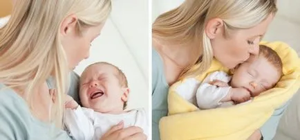 Как да се успокои новородено бебе, когато то плаче