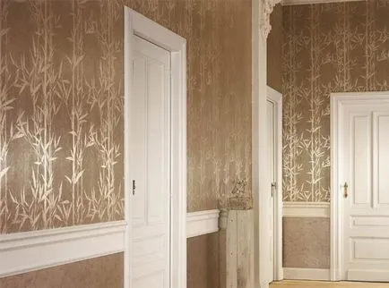 Комбинирането на тапета в снимката в коридора (коридор) Комбинирането на тапета в снимката в коридора
