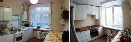 Кухня преди и след ремонт