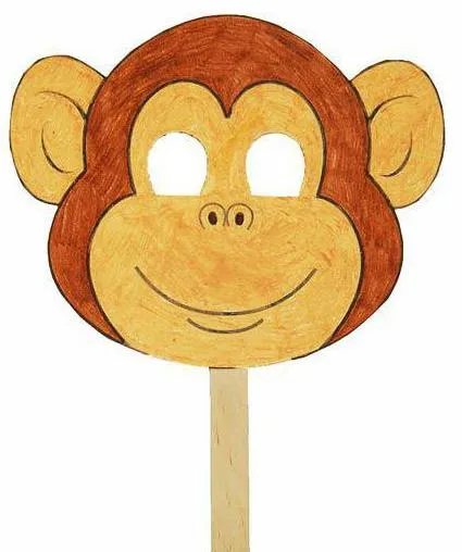 Monkey маска с ръцете си