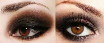 Грим Smokey Eyes за кафяви очи картина, инструкции стъпка по стъпка
