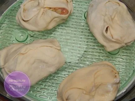 Manty с пиле и картофи - рецепта за вечеря