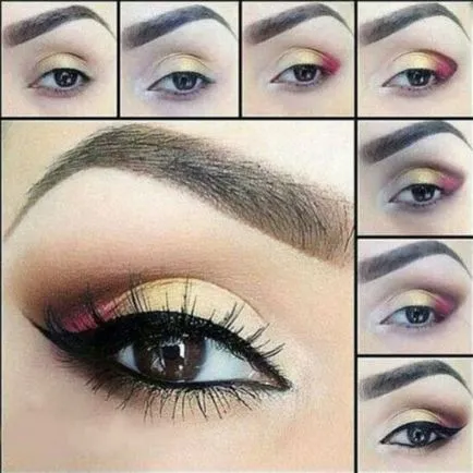 Грим Smokey Eyes за кафяви очи картина, инструкции стъпка по стъпка