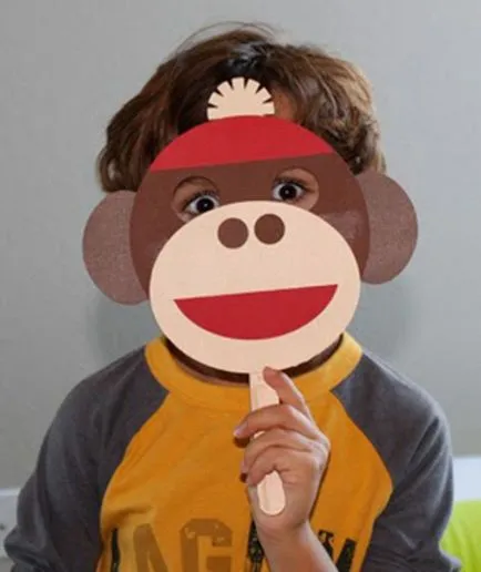 Monkey маска с вашите ръце 3 варианта