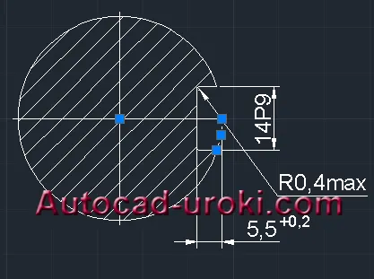 Оразмеряване на чертежа в AutoCAD