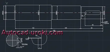 Оразмеряване на чертежа в AutoCAD
