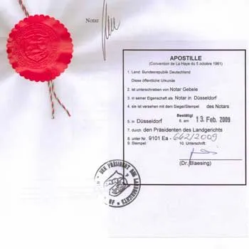 Апостил и нотариално заверен превод на уплътненията с уплътнението на сертифициране на бюрото по превод (превод) Апостил и нотариално заверен превод печат подпечатана от Бюрото за преводи