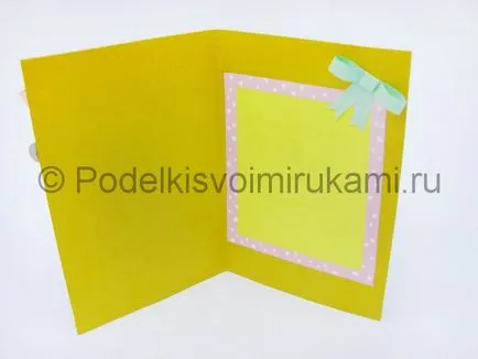 Как да направите поздравителна картичка за баба си с ръцете си