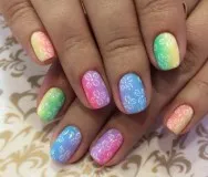 Colorful ноктите снимка, разбърква цвят, цвят 2