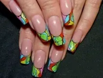 Colorful ноктите снимка, разбърква цвят, цвят 2