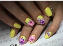 Colorful ноктите снимка, разбърква цвят, цвят 2