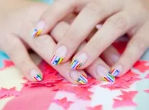 Colorful ноктите снимка, разбърква цвят, цвят 2