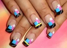 Colorful ноктите снимка, разбърква цвят, цвят 2