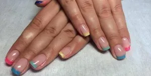 Colorful ноктите снимка, разбърква цвят, цвят 2