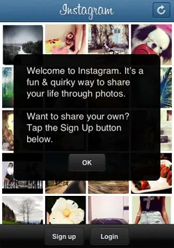 Регистрация Instagram как да се регистрирате в Instagram