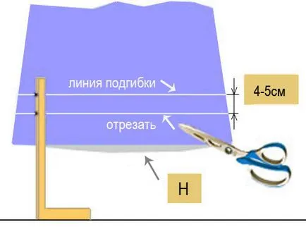 Ремонт палто с ръцете си, за да се съкрати долния слой