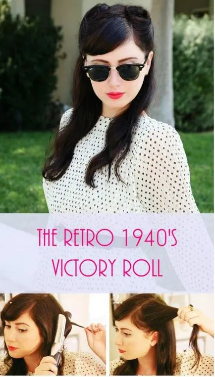 Ретро прически за краткосрочни, средносрочни и дълга коса (снимка)