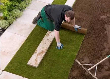 Turf собствените си ръце лежаха, лежеше, как да, съвети