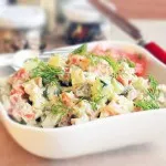 Салата с кисели краставички Салата с кисели краставички