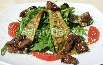 Салата с пилешки дробчета