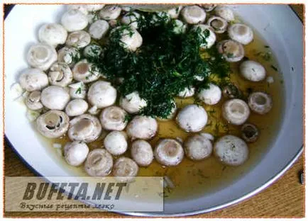 Мариновани гъби бързо хранене у дома