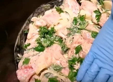 Шишчета от пиле 7-вкусните маринати за пиле, месото беше меки