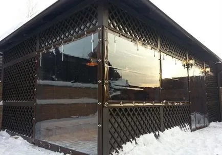 Пердета за беседки - 80 снимки на най-добрите възможности в завесите беседката