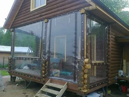 Завеси за беседката за веранди, прозрачен, открит PVC, защитни и замръзване, ролка тъкан