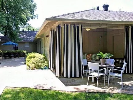 Завеси беседка снимка
