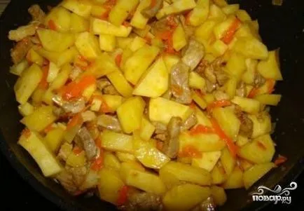 Чанта от прясно зеле с картофи - стъпка по стъпка рецепта със снимки на