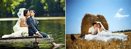 сватба на открито - идеи и пример за фотосесия на сватба, снимки