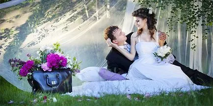 сватба на открито - идеи и пример за фотосесия на сватба, снимки
