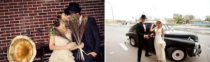 Сватба в стил мафията дизайнерски идеи със снимки и видео, изображения младоженци
